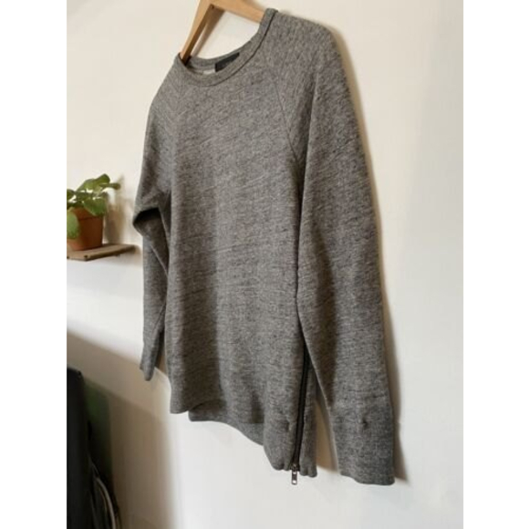 J Crew Gray Sweater Zipper Sides Women Size XXS - Picture 3 of 10